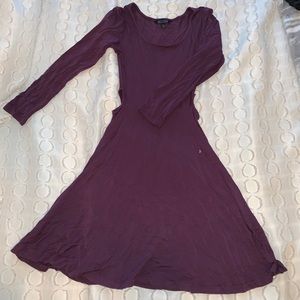 AE Long Sleeved Skater Dress with Side CutOut